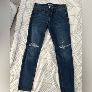 Distressed rockstar jeans